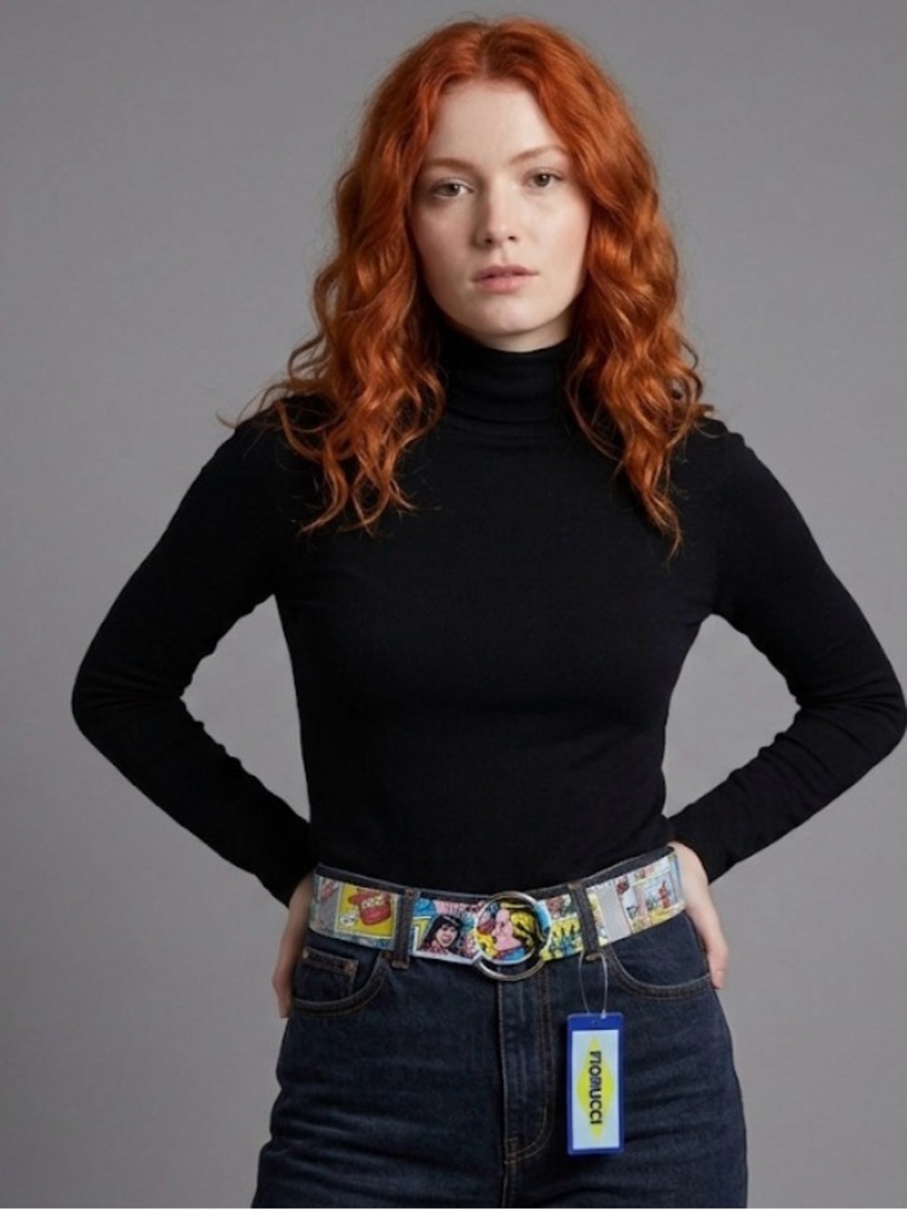 Fiorucci Infanzia Comic Strip O-Ring Belt Brand New with Tags Vintage
